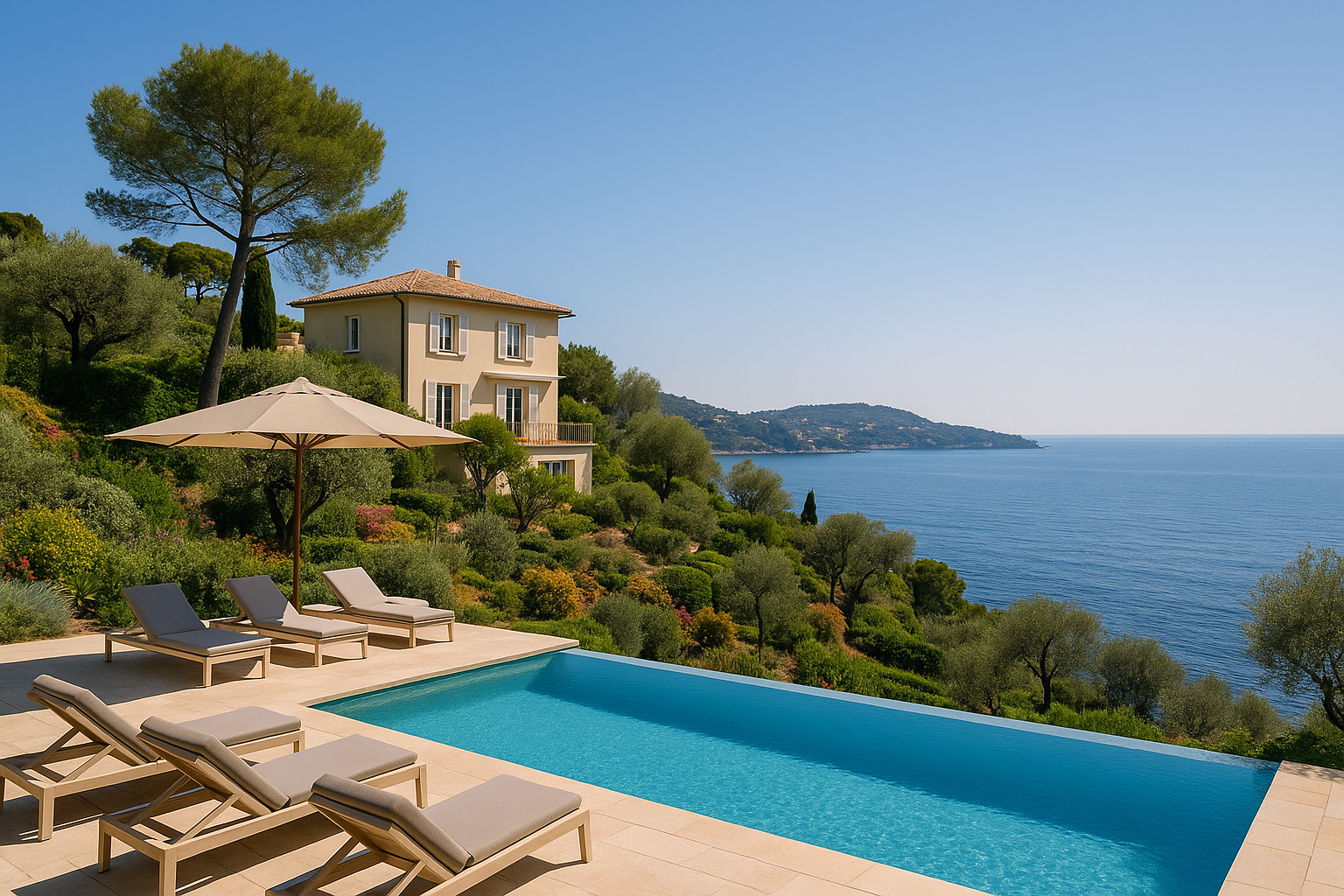 Pourquoi louer une villa avec piscine et vue mer sur la côte d'azur